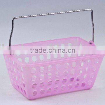 fashion plastic cosmetic basket