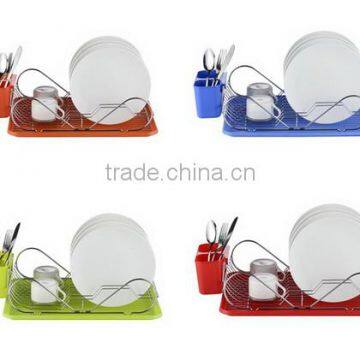 Colored Metal Chrome Smart Dish Rack Tray photo-2