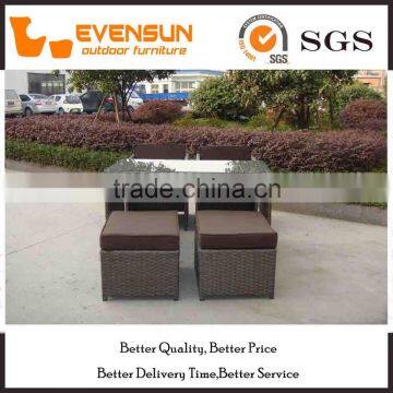 Simple Style Wicker Bar Stools Table And Chair photo-3