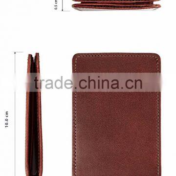 ID Window Minimalists Ultra Slim Bifold Leather Wallet photo-4