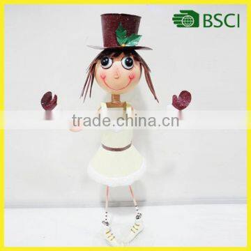 31.75"H hand made decoration metal girl craft christmas gift