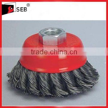 3" Twisted Knot Steel Wire Cup Brushes