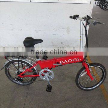 20inch Folable Tube Battery Bike Electric Folding Bike With Bafang Brushless Hub Motor photo-2
