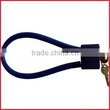 retractable and adjustable steel cable lock