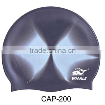 Embosses swim cap,Multi color design swimming cap(CAP-200)