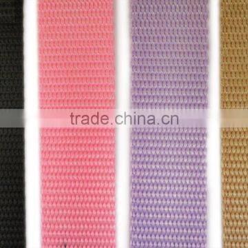 Multi color 1 inch custom nylon webbing for high quality, customized colorful nylon webbing, Fashion garment assessory webbing