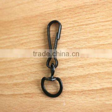 Lanyard Hook, Stamping Steel Swivel Hook W/Round Eye & Ring, Metal Hooks Nickel Plate, Brass Plate, Black Color, Customed Color photo-4