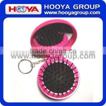 Comb With Circular Key Chain Folding Mirror photo-2