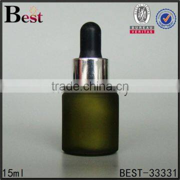 15ml China Cosmetic Essence Perfume Glass Bottle Factories Big Rubber Black Plastic Dropper Bottle Glass Wholesale photo-4