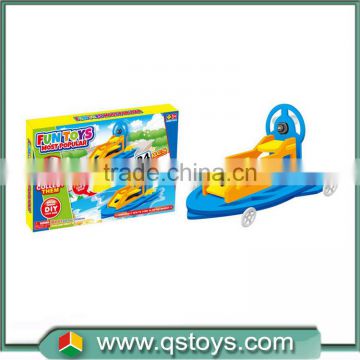 creative plastic battery operated speed boat block set