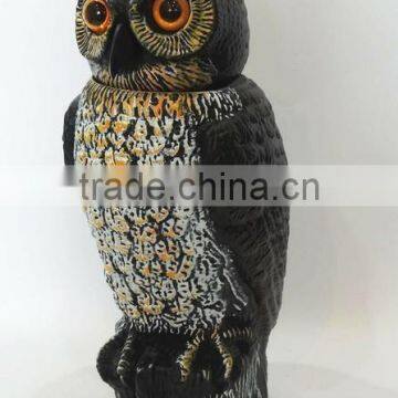 Lifelike Owl Scarecrow With Bobble Head photo-6
