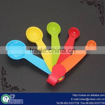 CK-S043 5Pcs Rainbow Plastic Measuring Spoons Cups Tools Set For Baking Cooking Plastic Measuring Spoon Set / Measuring Cup photo-6