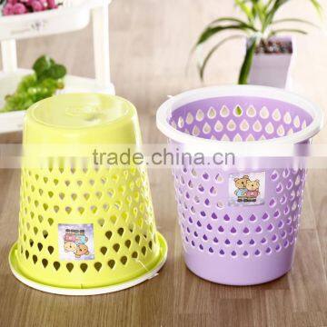 Fashional Style Top Quality Plastic Carve Dust Bin With Fixing Dust Bag Ring photo-3