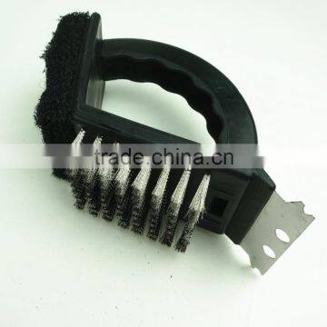 85011 2 Sided Grill Brush BBQ Cleaner Stainless Steel Edge photo-2