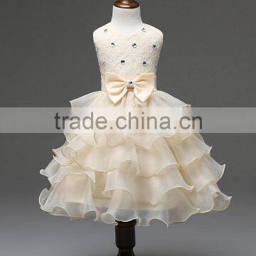 Party Girls Dress for Wedding Holiday Children Clothes Kid Baby Dresses for Girls Lace Tulle Diamond Design Prom Dress for Child photo-2