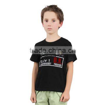 black fashion summer wear kids T-shirt