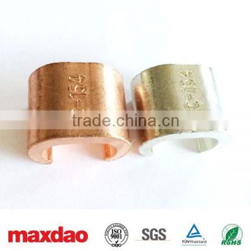 copper connector C clamp double cable clamper