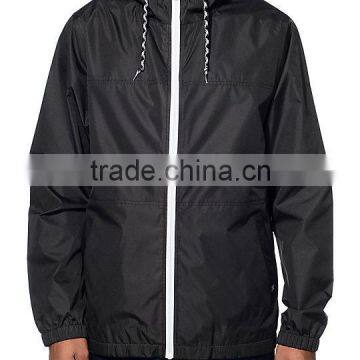 Custom 100% Nylon Softshell Jacket Waterproof Men Windbreaker photo-2