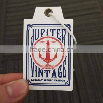 High Quality Coated Paper Jeans Hang Tags Swing Tags With Cotton Rope photo-3