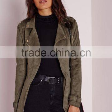 Best Selling Girls Faux Suede Biker Jacket Low Price photo-2