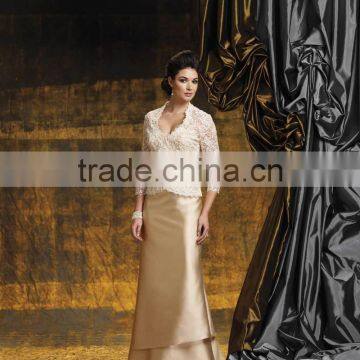 gold long sleeve mother of the bride evening dress