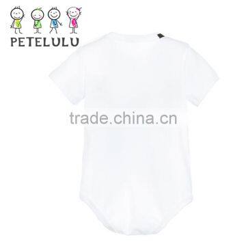 100% Cotton Button Crotch Guitar Romper Wholesale Clothing Baby China