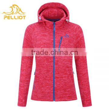High Quality Cheap 100 Polyester Fleece Hoodie Outdoor Jacket Women photo-2