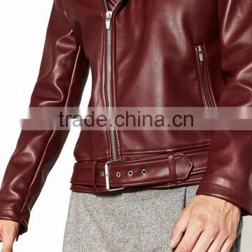 Wholesale Fashion Softshell Motocycle Cheap Leather Jackets Men 2016 photo-4