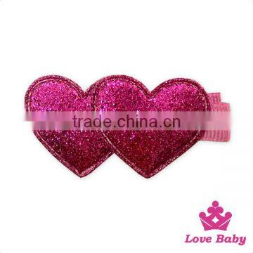 SPA052-5 Lovebaby Yiwu Wholesale Red Sequin Love Heart Baby Girls Hair Accessory With Chips photo-3