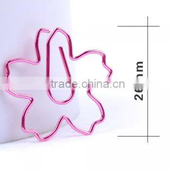 Customizable Planner Clip Stainless Steel Plating Flower Shape Paper Clip photo-6