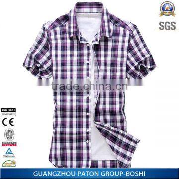 wholesale clothing China garment supplier latest style man shirt with competitive factory price