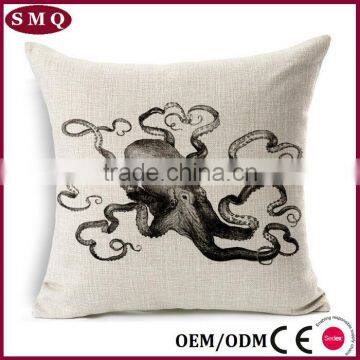 Factory Made Mixed Linen Fabric Painting Designs Cushion With Animal photo-2