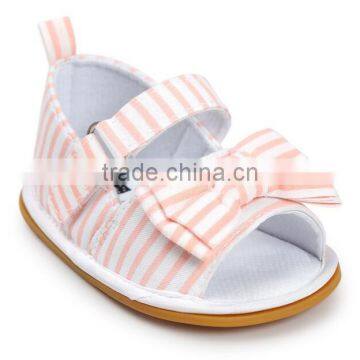 Denim Baby Girl Shoes, Stripe Baby Girl Shoes photo-4
