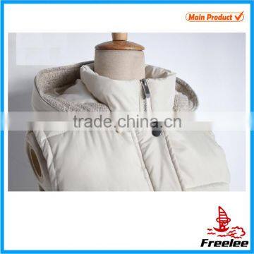 2015 White Womens Puffer Vest, Womens Waistcoat photo-3