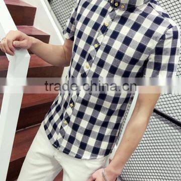 Plaid Shirt Sleeves With Cultivate One's Morality Business photo-2