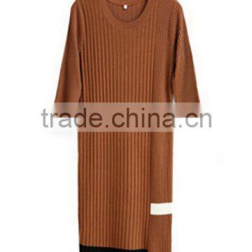 Womens Wholesaler 3/4 Sleeve Wool Knitting Pattern Sweater Dress With Lowest Price photo-6