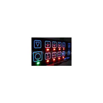 electrical backlit LED Membrane Switch panel sticker , 3M467 / 3M468 Adhesive