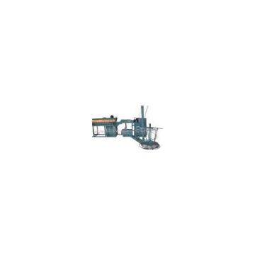 Semiautomatic chain link fence machine