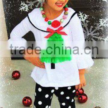 Trendy Girls Floral Ruffle Cotton Kids Clothes Sets photo-5