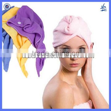 Multi-color super soft microfiber hair drying turban towel wrap