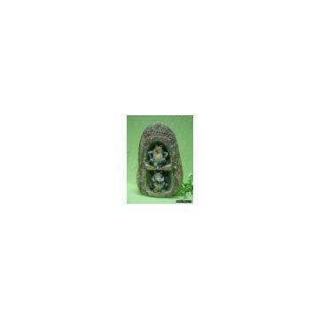 stoneware garden frog