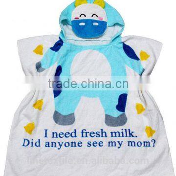 reative printed baby poncho towel