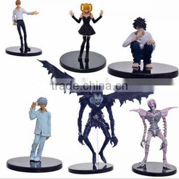 Wholesale Japanese anime Action figure Death Note figure sets of 6pcs PVC action figure dolls