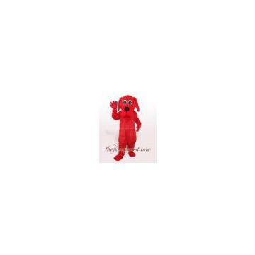 Fur Red Dog Mascot Costume Carnival Dress