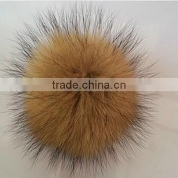 YR892 New product 16cm raccoon fur ball key chain/Hot Selling/Accessory