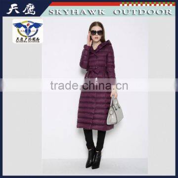 Purple Winter Women Clothing Thick Down Jacket