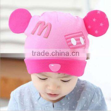 fashion cute mickey style knitted toddler kids beanie