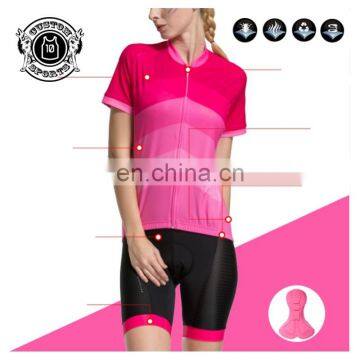 Cycling custom suit for ladies online top quality and hot sale no minunum