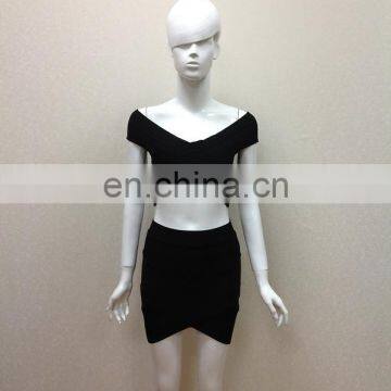 latest black women fashion blouses and skirt 2015