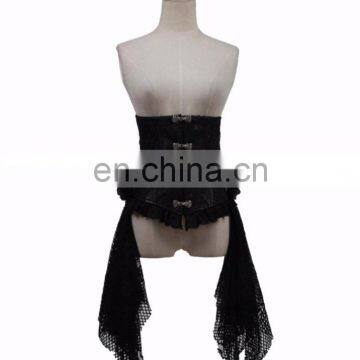 Gothic Punk Rave black underbust soft bone corset Y-542